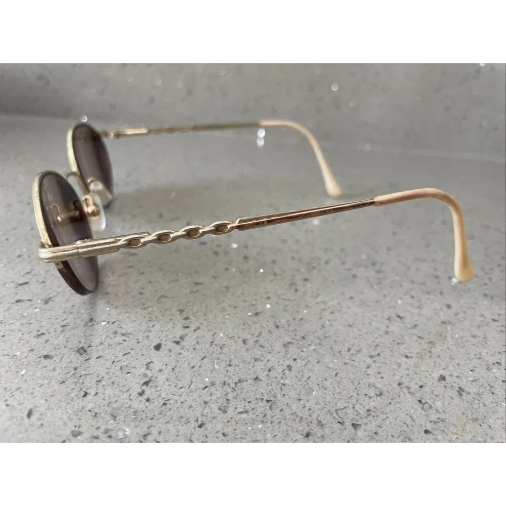 LAMY LACCENT 201 C6200 Eyeglasses Frames ONLY Japan 50-18-140 X357 Half rim